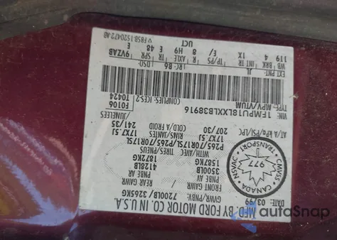 1999 Ford Expedition Eddie Bauer/Xlt из США, поврежденный, VIN 1FMPU18LXXLB38916